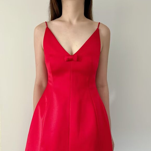 Marc Jacobs The Satin Bow Dress in sz US0